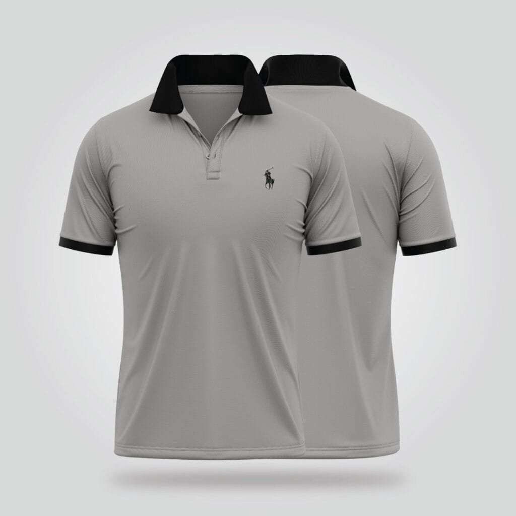 Classic Grey Polo Shirt