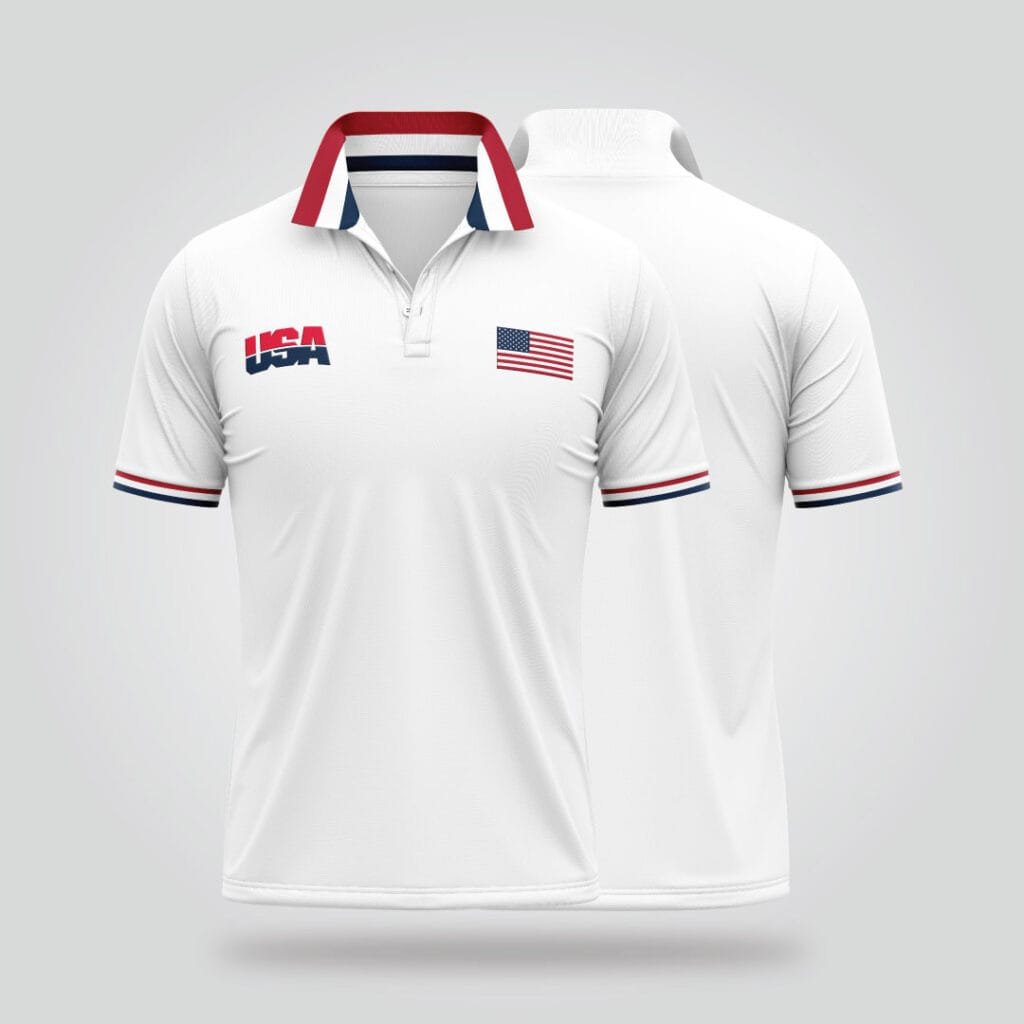 USA Polo Shirt – White