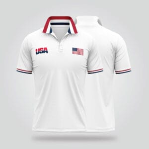 USA Polo Shirt – White