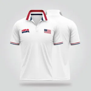 USA Polo Shirt – White