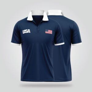 USA Polo Shirt – Navy Blue