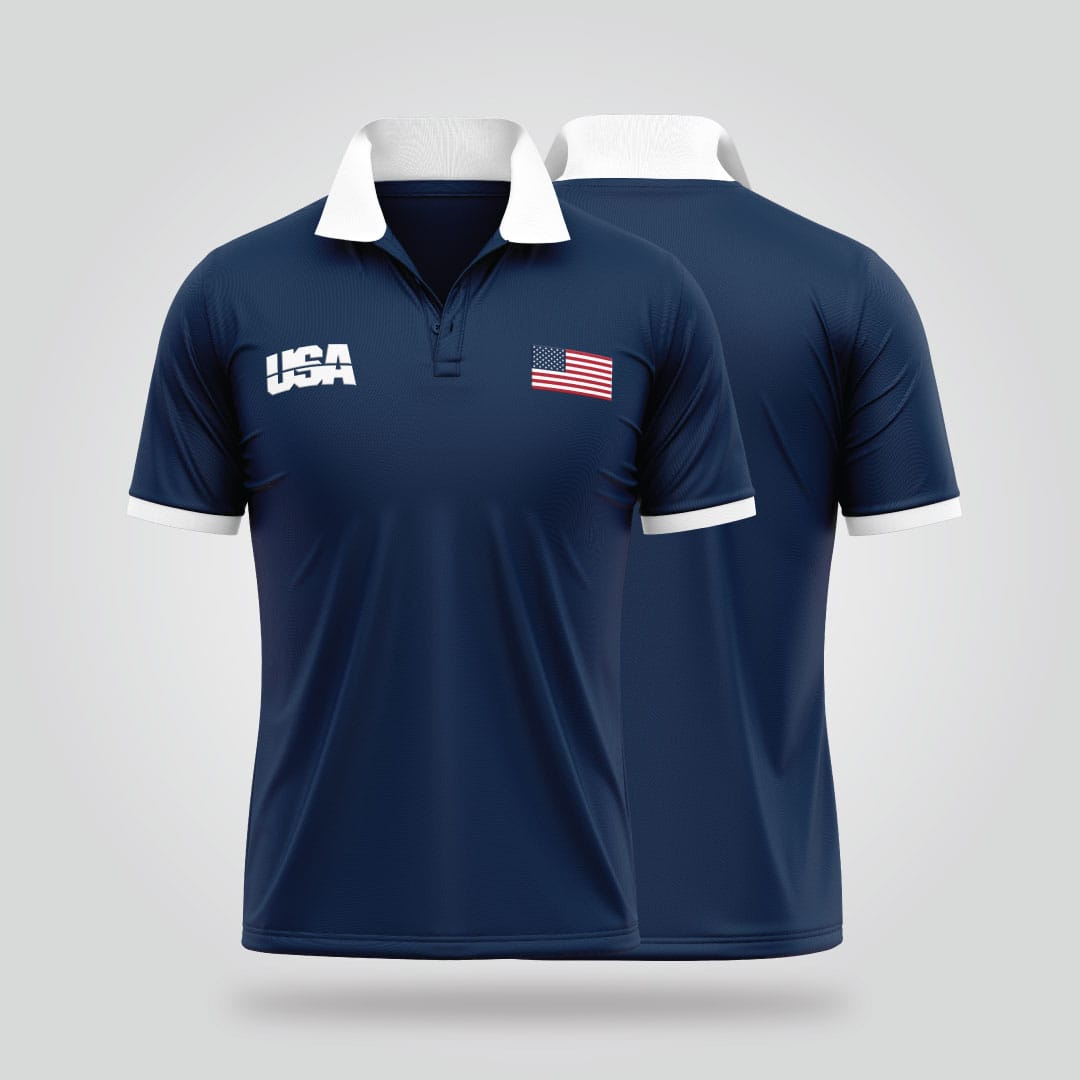 USA Polo Shirt – Navy Blue