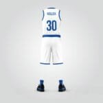 Frankfurt White Basketball Uniform