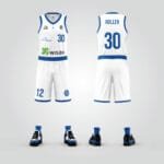 Frankfurt White Basketball Uniform