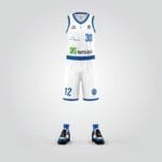 Frankfurt White Basketball Uniform