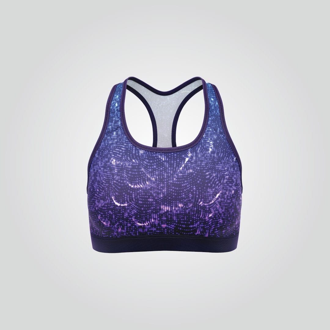 Purple Racerback Sports Bra - Image 2