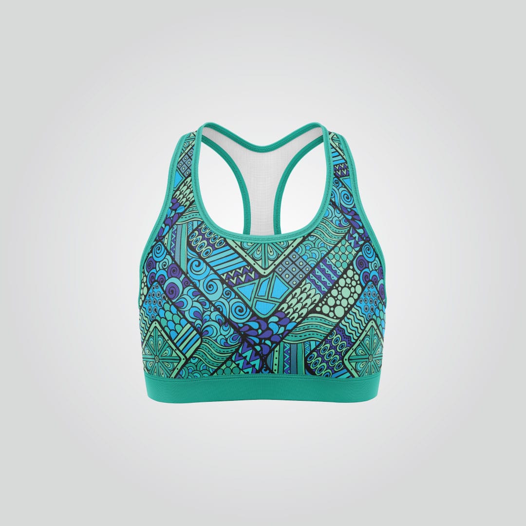 Teal Sports Bra - Image 2