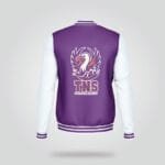 Purple White Varsity Jacket