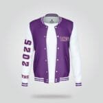 Purple White Varsity Jacket