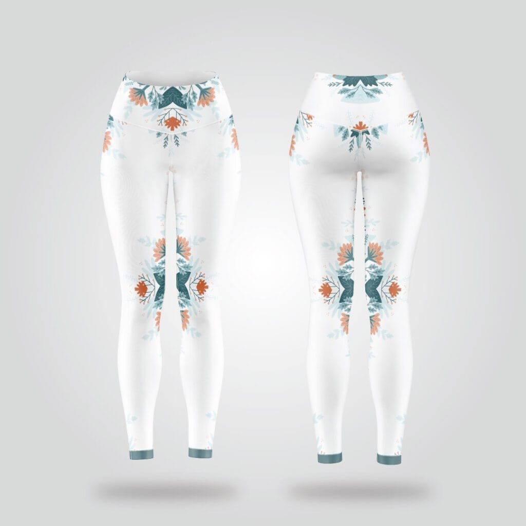 Arctic Bloom Performance Leggings