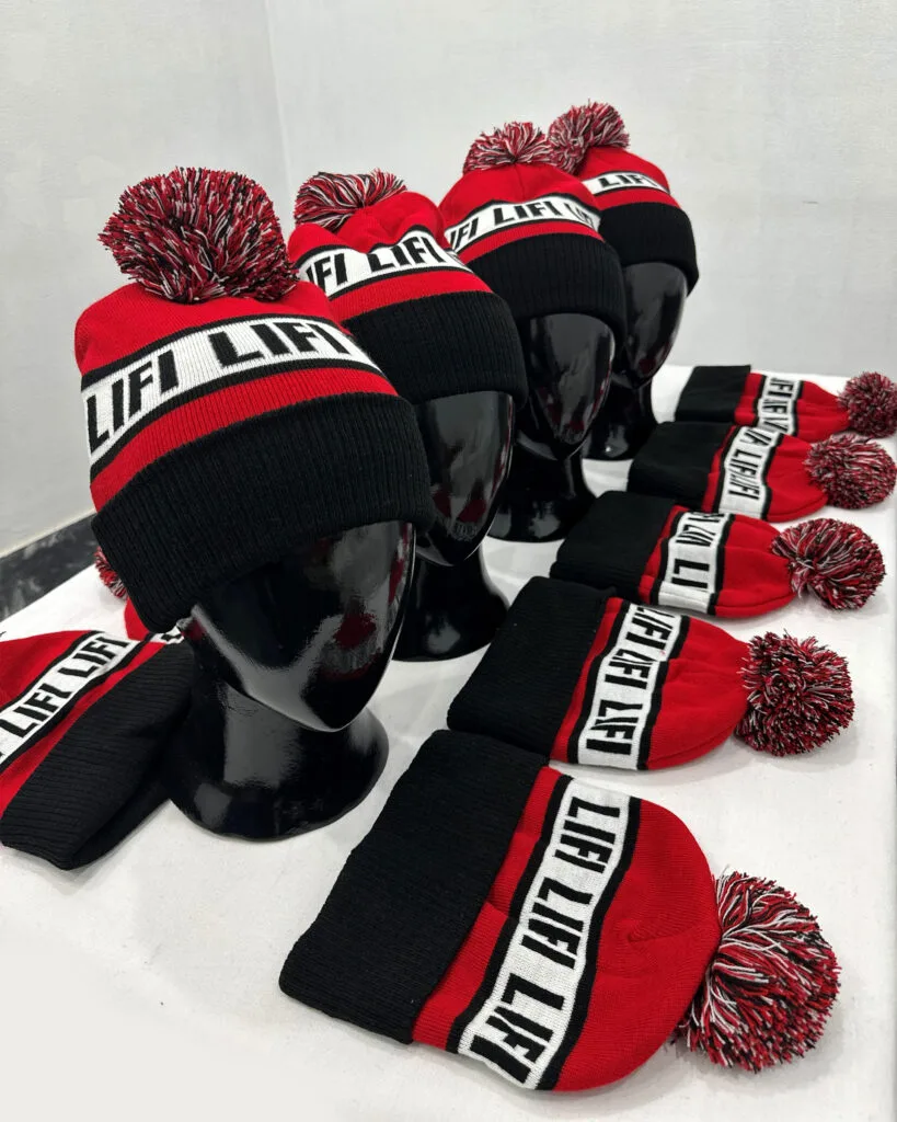 Custom Knitted Pom-Pom Beanies