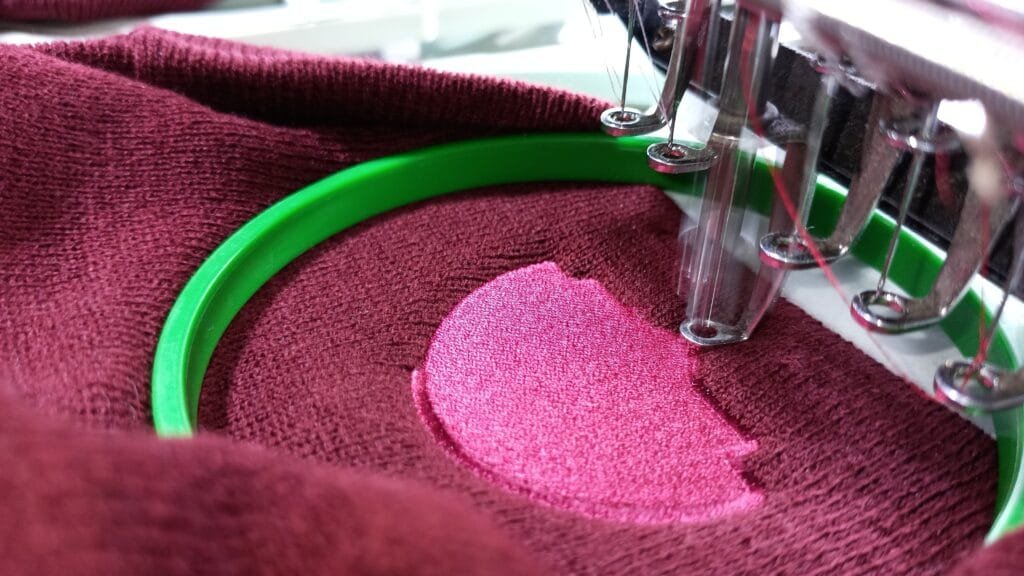 Beanie Embroidery Process