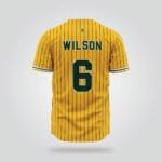Oakland Athletics Gold Pinstripe Baseball Jersey