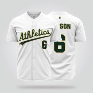 Oakland Athletics White Baseball Jersey