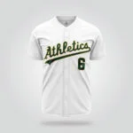 Oakland Athletics White Baseball Jersey