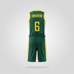 Australia National Green Basketball Uniform