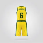 Australia National Gold Basketball Uniform