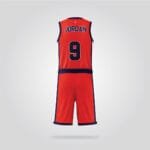 USA Classic Red Basketball Uniform