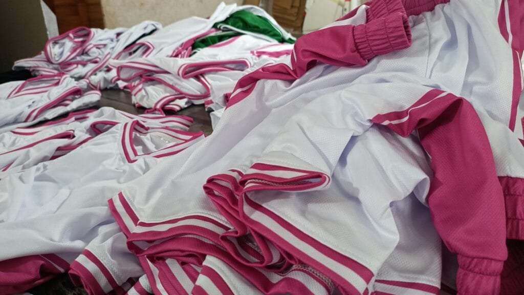 Basketball Uniforms Ready for Packing