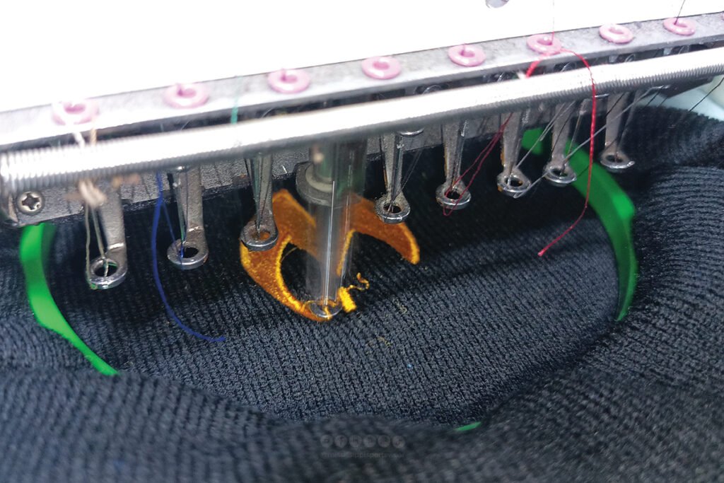 Custom Knitted Beanie Embroidery Process